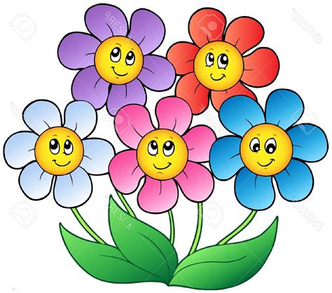 free cartoon flower images